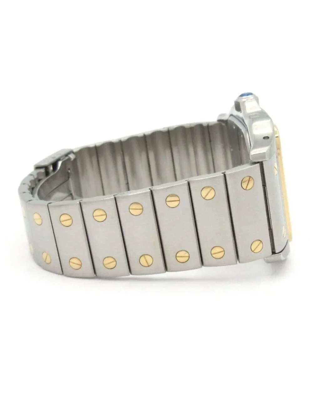 Cartier Watch Santos Galbe LM SS 18k Yellow Gold Vintage
